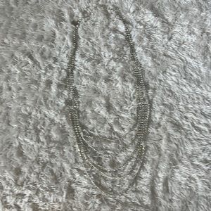 silver layered necklace